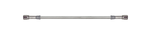 Goodridge 18in Universal Brake Line Assembly w/SS Fittings & Clear Hose