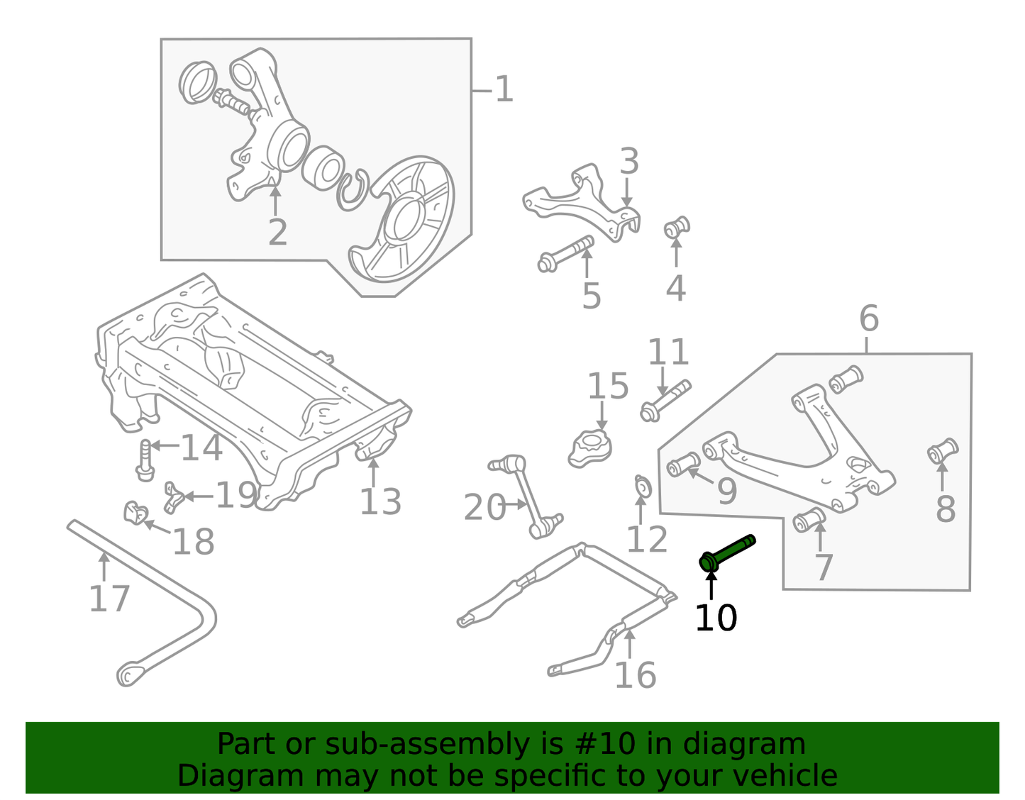 Mazda Miata 9YA1-01-201 Lower Bolt (OEM)