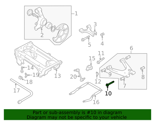Mazda Miata 9YA1-01-201 Lower Bolt (OEM)