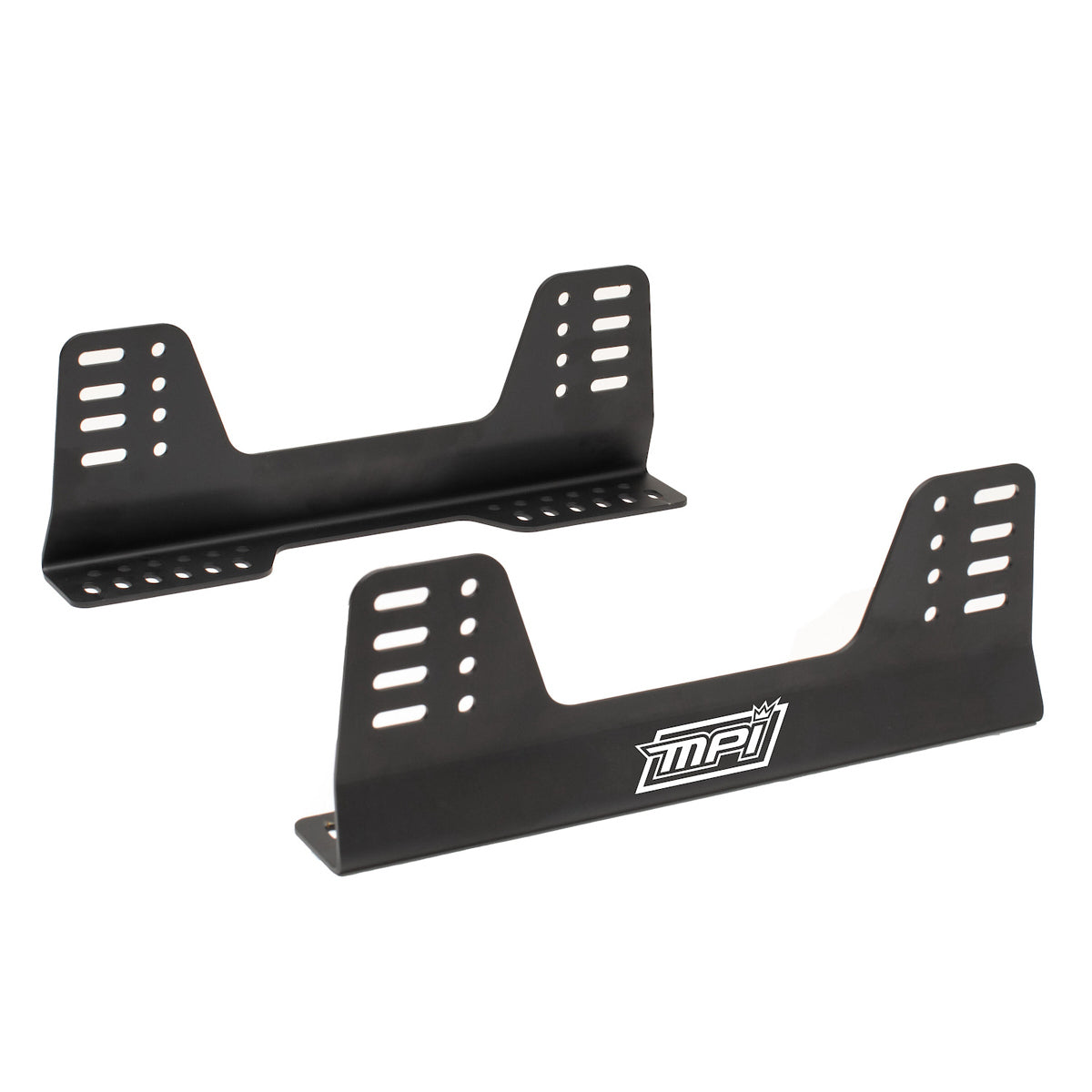 MPI Seat Bracket, Side Mount, 16 Mounting Holes, Steel, Black Powder Coat, Universal, Kit