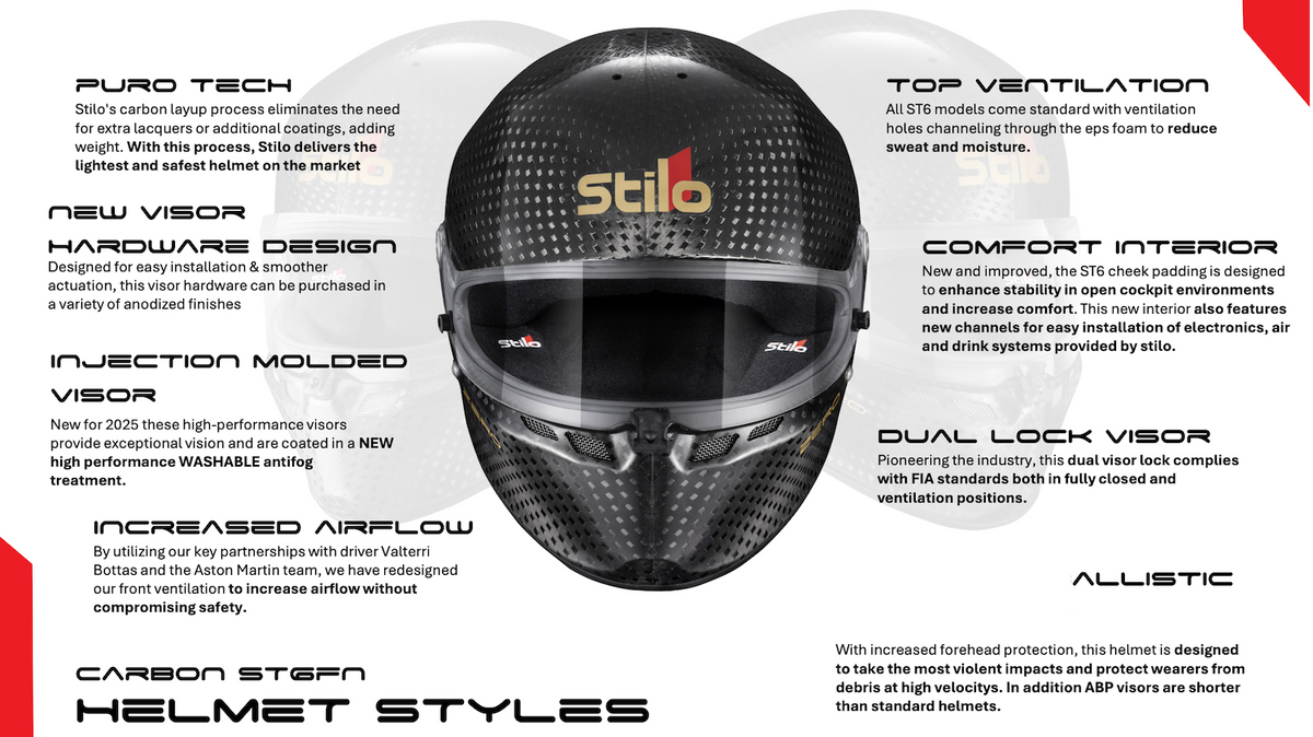 Stilo ST6 FN 8860-2018 Carbon Fiber Helmet