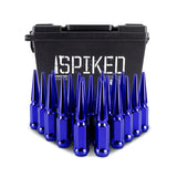 Mishimoto Steel Spiked Lug Nuts M12x1.5 20pc Set - Blue