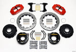 Wilwood Narrow Superlite 4R Rear P-Brk Kit 12.88in Drilled Red Chevy 12 Bolt w/ C-Clips