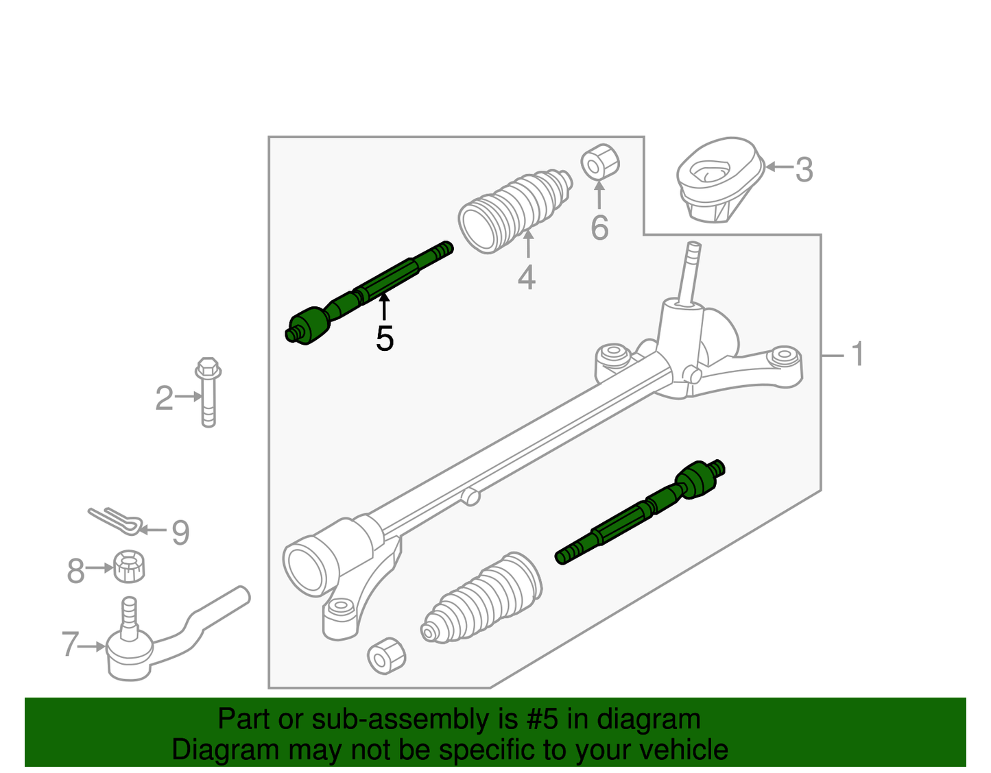 Mazda2 Inner Steering Ball Joint (OEM)