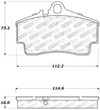 StopTech Performance 97-04 Porsche Boxster / 00-08 Boxster S / 98-08 911 Rear Brake Pads