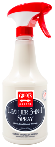 Griots Garage Leather 3-in-1 Spray - 22oz