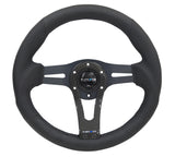 NRG Reinforced Steering Wheel (320mm) w/Carbon Center Spoke