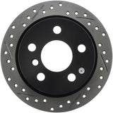 StopTech 14-15 Mini Cooper Base Slotted & Drilled Rear Right Rotor