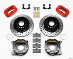 Wilwood Forged Dynalite P/S Park Brake Kit Drill-Red Small Ford 2.50in Offset
