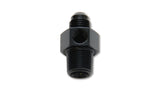 Vibrant -6AN Male to 3/8in NPT Male Union Adapter Fitting w/ 1/8in NPT Port