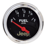 Autometer Jeep 52mm 73 OHMS Empty/8-12 OHMS Full Short Sweep Electronic Fuel Level Gauge
