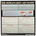K&N Universal Rubber Filter 6in Flange ID / 7.5in OD / 6in Height / Round Straight