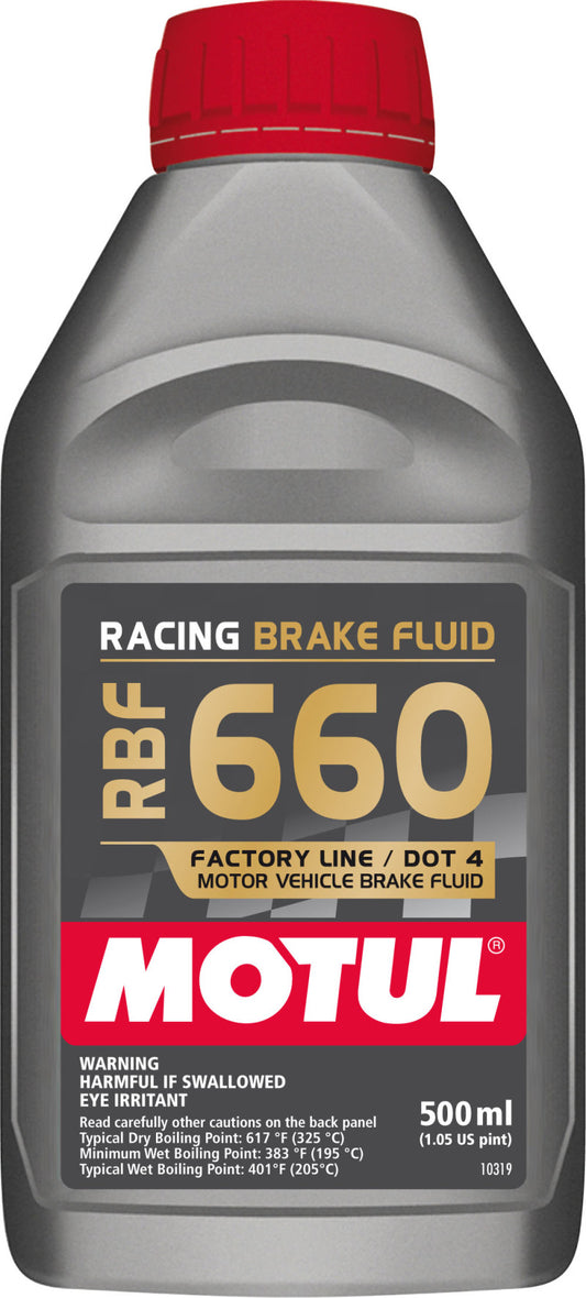 Motul 1/2L Brake Fluid RBF 660 - Racing DOT 4 (Single)