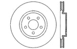 StopTech 05-09 Chrysler 300 (5.7L V8 exc SRT-8) Front Right Slotted & Drilled Rotor