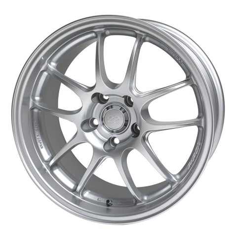 Enkei PF01 18x8.5 48mm Offest 5x114.3 Bolt Pattern 75 Bore Dia Silver Wheel 08-10 Subaru STI