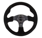 NRG Reinforced Steering Wheel (320mm) Suede w/Black Stitch - Chris Taylor Racing Services