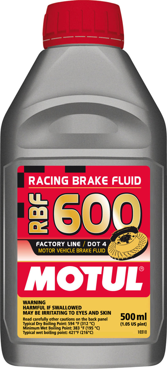 Motul 1/2L Brake Fluid RBF 600 (SINGLE) - Racing DOT 4