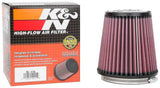 K&N Filter Universal Rubber Filter Round Tapered 4.5in  Flange 5.875in Base 4.5 inch Top 6in  Height