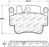 StopTech Performance 00-07 Porsche Boxster S / 06-07 Cayman / 99-05 911 Carrera Front Brake Pads