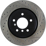 StopTech 06 BMW 330 / 07-09 BMW 335 Slotted & Drilled Left Rear Rotor