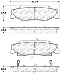 StopTech Performance 04-08 Cadillac XLR/XLR-V / 97-10 Chevrolet Corvette Rear Brake Pads