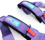 NRG SFI 16.1 5Pt 3 Inch Seat Belt Harness with Pads / Cam Lock - Purple
