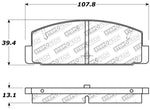 StopTech Performance 89-95 Mazda RX7 / 03-05 Mazda 6 Rear Brake Pads