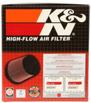 K&N Universal Oval Clamp-On Air Filter 2-3/4in Flange 6-1/4in Length 4in Width 5in Height