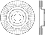 StopTech 13-15 Nissan Pathfinder Slotted Front Right Rotor