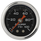 Autometer AutoGage 1.5in Liquid Filled Mechanical 0-100 PSI Fuel Pressure Gauge