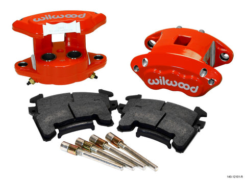 Wilwood D154 Rear Caliper Kit - Red 1.12 / 1.12in Piston 1.04in Rotor