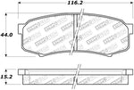 StopTech Street Brake Pads - Rear