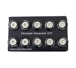 NRG Fender Washer Kit w/Rivets For Plastic (Black) - Set of 10