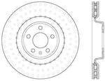 StopTech 12 Audi A6 Quattro/11-12 A7 Quattro/13 Q5/7-11/13 S4/12 S5 Front Right Drilled Rotor