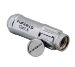 NRG 700 Series M12 X 1.5 Steel Lug Nut w/Dust Cap Cover Set 21 Pc w/Locks & Lock Socket - Silver - Chris Taylor Racing Services