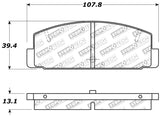 StopTech Performance 89-95 Mazda RX7 / 03-05 Mazda 6 Rear Brake Pads