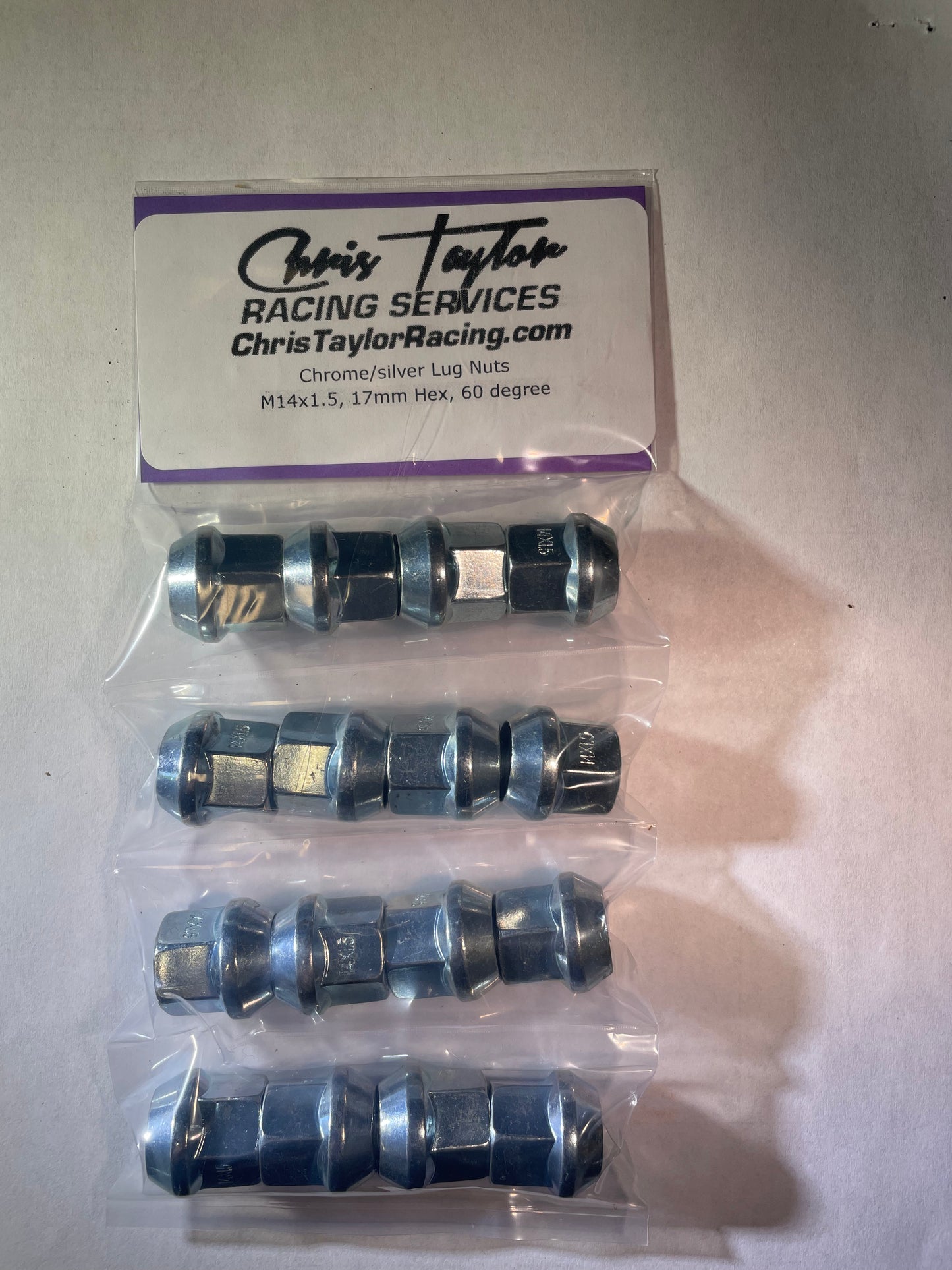 M14x1.5, 17mm hex lug nut