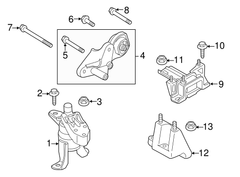 Mazda2 Upper Transmission Mount (OEM)