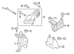 Mazda2 Upper Transmission Mount (OEM)